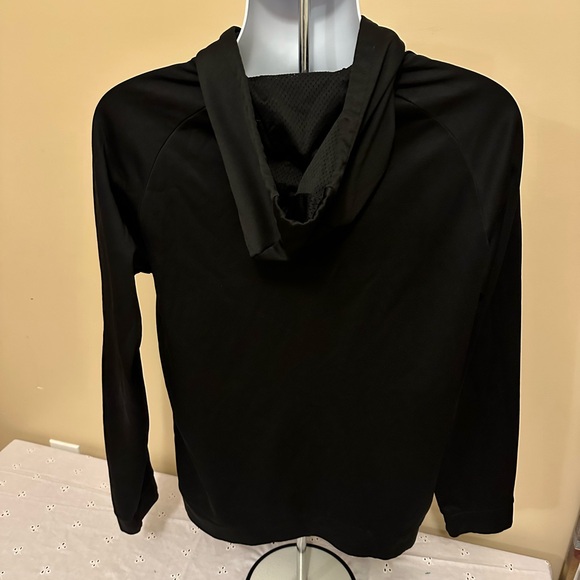 Nike Dri Fit Unique  Big Swoosh Logo Not Seen Before On EBAY Hoodie Black Size L - Picture 2 of 5